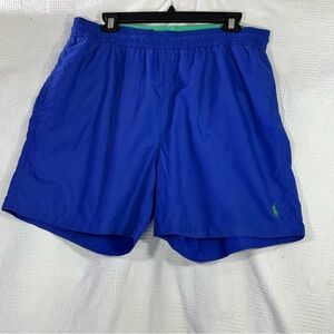 Vintage Polo Ralph Lauren swim trunks shorts men’s size XL GREEN BLUE HORSEJOCKY